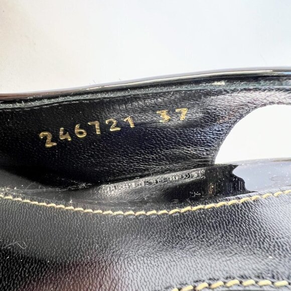 GUCCI Sofia Platform Calf Hair Leopard Print Open Toe Slingback Pumps $850 - Picture 9 of 13